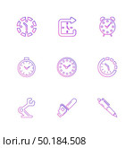 pen , education , saw , cutter , Watch , time , clock , alaram , day , timers , icon, vector, design,  flat,  collection, style, creative,  icons , setting , gear , . Стоковая иллюстрация, агентство Ingram Publishing / Фотобанк Лори
