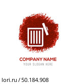 delete icon - Red WaterColor Circle Splash. Стоковая иллюстрация, агентство Ingram Publishing / Фотобанк Лори