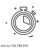Stop watch icon design vector. Стоковая иллюстрация, агентство Ingram Publishing / Фотобанк Лори