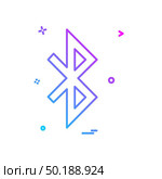 Bluetooth icon design vector. Стоковая иллюстрация, агентство Ingram Publishing / Фотобанк Лори