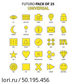 Universal Icon Set. Yellow Futuro Latest Design icon Pack. Стоковая иллюстрация, агентство Ingram Publishing / Фотобанк Лори