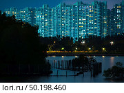 Shenzhen Talent Park skyline at Night, Shenzhen city scenery. Стоковое фото, агентство Ingram Publishing / Фотобанк Лори