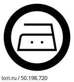 Ironing is allowed middle temperature to one hundred and fifty 150 degrees Clothes care symbols Washing concept Laundry sign icon in circle round black color vector illustration flat style simple image. Ironing is allowed middle temperature to one hundred and fifty 150 degrees Clothes care symbols Washing concept Laundry sign icon in circle round black color vector illustration flat style image. Стоковая иллюстрация, агентство Ingram Publishing / Фотобанк Лори