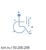 Handicap icon design vector. Стоковая иллюстрация, агентство Ingram Publishing / Фотобанк Лори