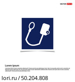 Contour medical mechanical tonometer icon - Blue photo Frame. Стоковая иллюстрация, агентство Ingram Publishing / Фотобанк Лори