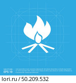 Fire Icon. Стоковая иллюстрация, агентство Ingram Publishing / Фотобанк Лори
