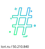 Hashtag icon design vector. Стоковая иллюстрация, агентство Ingram Publishing / Фотобанк Лори