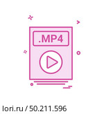 file files mp4 icon vector design. Стоковая иллюстрация, агентство Ingram Publishing / Фотобанк Лори