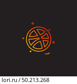 media network social dribbble icon vector design. Стоковая иллюстрация, агентство Ingram Publishing / Фотобанк Лори