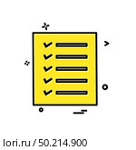 Todo list icon design vector. Стоковая иллюстрация, агентство Ingram Publishing / Фотобанк Лори