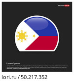 Phillipines flags design vector. Стоковая иллюстрация, агентство Ingram Publishing / Фотобанк Лори