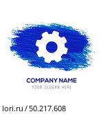 Setting Icon - Blue watercolor background. Стоковая иллюстрация, агентство Ingram Publishing / Фотобанк Лори