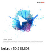 Navigation icon - Watercolor Background. Стоковая иллюстрация, агентство Ingram Publishing / Фотобанк Лори