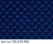 Abstract dark blue circles pattern subtle background and texture. Luxury style trellis. Repeat geometric. Vector illustration. Стоковая иллюстрация, агентство Ingram Publishing / Фотобанк Лори