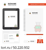 Fire brigade truck  Business Logo, Tab App, Diary PVC Employee Card and USB Brand Stationary Package Design Vector Template. Стоковая иллюстрация, агентство Ingram Publishing / Фотобанк Лори
