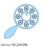 Beanbag Icon. Thin Line With Blue Fill Design. Vector Illustration. Стоковая иллюстрация, агентство Ingram Publishing / Фотобанк Лори
