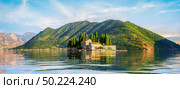 Beautiful mediterranean landscape. St. George Island near town Perast, Kotor bay, Montenegro. Стоковое фото, агентство Ingram Publishing / Фотобанк Лори
