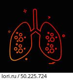 Lungs icon design vector. Стоковая иллюстрация, агентство Ingram Publishing / Фотобанк Лори