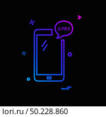 GPRS Phone icon design vector. Стоковая иллюстрация, агентство Ingram Publishing / Фотобанк Лори