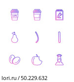 food, health , nutrious , healthy , icon, vector, design,  flat,  collection, style, creative,  icons , coffeem , fruits , pear , clipboard , bell , fastfood , junkfood , . Стоковая иллюстрация, агентство Ingram Publishing / Фотобанк Лори