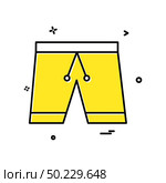 Cloth pent trouser underwear icon design vector. Стоковая иллюстрация, агентство Ingram Publishing / Фотобанк Лори