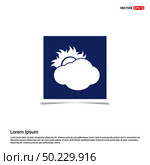 Sun Cloud Icon - Blue photo Frame. Стоковая иллюстрация, агентство Ingram Publishing / Фотобанк Лори