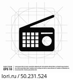 Radio icon. Стоковая иллюстрация, агентство Ingram Publishing / Фотобанк Лори