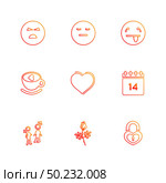 Emoji , emoticons , eomtions , smileys , sad , happy, cry , laugh , love , angry,  annoying,  confused , nervous , heart broken , romantic, icon, vector, design,  flat,  collection, style, creative,  icons. Стоковая иллюстрация, агентство Ingram Publishing / Фотобанк Лори