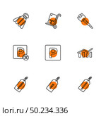 badminton , cart , key , paypal , shares , graph , tag , spring , free , discount , icon, icons, set, line, vector, business, sign, symbol, outline, Стоковая иллюстрация, агентство Ingram Publishing / Фотобанк Лори
