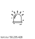 alarm flasher light red warning icon vector desige. Стоковая иллюстрация, агентство Ingram Publishing / Фотобанк Лори