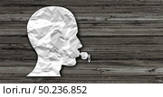 Whistleblower whistle blower concept as a symbol representing a person exposing corruption as a whistle shaped as a human head in a 3D illustration style. Стоковое фото, агентство Ingram Publishing / Фотобанк Лори