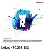 building icon - Watercolor Background. Стоковая иллюстрация, агентство Ingram Publishing / Фотобанк Лори