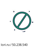 not allowed icon vector desgin. Стоковая иллюстрация, агентство Ingram Publishing / Фотобанк Лори