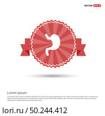 stomach icon - Red Ribbon banner. Стоковая иллюстрация, агентство Ingram Publishing / Фотобанк Лори