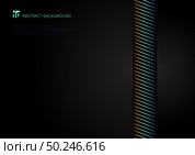 Template abstract vibrant stripes diagonal lines on black background with space for your text. Vector illustration. Стоковая иллюстрация, агентство Ingram Publishing / Фотобанк Лори