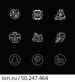 snapchat , pintrest , linkedin , Nexus , nxs , crypto , currency , crypto cuurency , money , exchange , coin , dollar , graph , icon, vector, design,  flat,  collection, style, creative,  icons. Стоковая иллюстрация, агентство Ingram Publishing / Фотобанк Лори