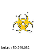 Bio Hazard Icon vector design. Стоковая иллюстрация, агентство Ingram Publishing / Фотобанк Лори
