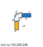 pipe labor labour water icon vector. Стоковая иллюстрация, агентство Ingram Publishing / Фотобанк Лори