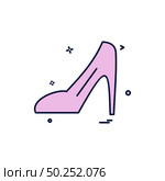 Ladies sandal icon design vector . Стоковая иллюстрация, агентство Ingram Publishing / Фотобанк Лори