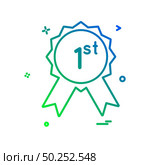 1st badge icon design vector. Стоковая иллюстрация, агентство Ingram Publishing / Фотобанк Лори