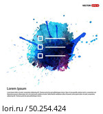 Align text icon - Watercolor Background. Стоковая иллюстрация, агентство Ingram Publishing / Фотобанк Лори