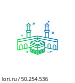 Holy Kaaba icon design vector . Стоковая иллюстрация, агентство Ingram Publishing / Фотобанк Лори