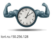 Power time management and punctual business concept with 3D illustration elements. Стоковое фото, агентство Ingram Publishing / Фотобанк Лори
