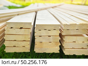 Tongue and groove pine boards. Elements of building design. Стоковое фото, агентство Ingram Publishing / Фотобанк Лори