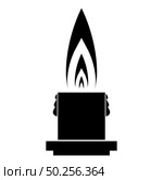 Large hot romantic candle Big size wax Concept romantic and holiday icon black color vector illustration flat style simple image. Large hot romantic candle Big size wax Concept romantic and holiday icon black color vector illustration flat style image. Стоковая иллюстрация, агентство Ingram Publishing / Фотобанк Лори