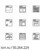 website , web , user interface , web app , internet , website , dwonloading , uploading, user design , icon, vector, design,  flat,  collection, style, creative,  icons , . Стоковая иллюстрация, агентство Ingram Publishing / Фотобанк Лори