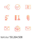 user interface , application icons , messages , books , icon, vector, design,  flat,  collection, style, creative,  icons , download , upload , printer , menu , percentage , email , . Стоковая иллюстрация, агентство Ingram Publishing / Фотобанк Лори