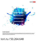 Align text icon - Watercolor Background. Стоковая иллюстрация, агентство Ingram Publishing / Фотобанк Лори