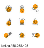 gear , navigation , share, bottle , save , floppy , download ,brush , medical , ambulance ,  icon, vector, design,  flat,  collection, style, creative,  icons. Стоковая иллюстрация, агентство Ingram Publishing / Фотобанк Лори
