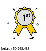 1st badge icon design vector. Стоковая иллюстрация, агентство Ingram Publishing / Фотобанк Лори